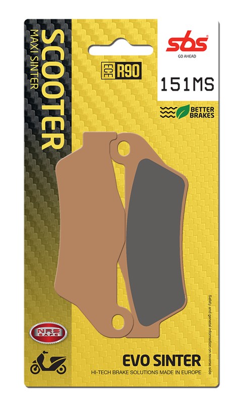 SBS brake pads KH181 maxi sinteredsinteredcolour gold (151MS)